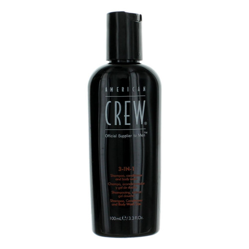 American Crew 3-In-1 by American Crew, 3.3oz Shampoo, Conditioner, and Body Wash