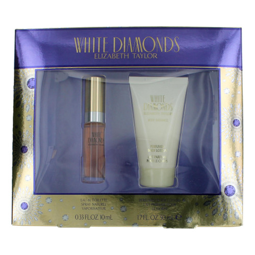 White Diamonds by Elizabeth Taylor, 2 Piece Travel Size Set for Women White Diamonds by Elizabeth Taylor, 2 Piece Travel Size Set for Women