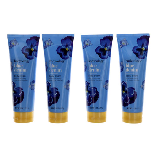 Blue Denim by Bodycology, 4 Pack 8oz Moisturizing Body Cream women