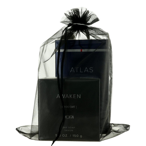 Atlas [00:00 GMT] by Tumi, 3.4 oz Eau de Parfum Spray for Men with free soap