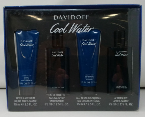 Cool Water by Davidoff 4 Piece Gift Set for Men Outlet