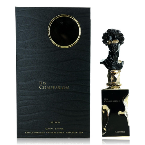 His Confession by Lattafa, 3.4 oz EDP Spray for Men