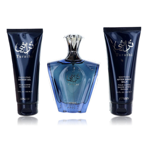 Turathi Blue by Afnan, 3 Piece Set for Men Turathi Blue by Afnan, 3 Piece Set for Men