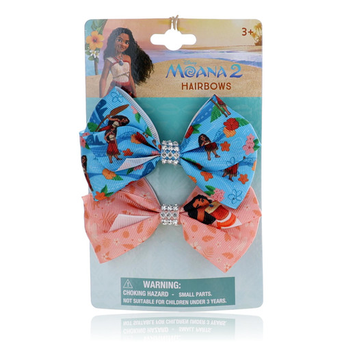 Moana Hair Bows by Disney, 2 Pack for Kids