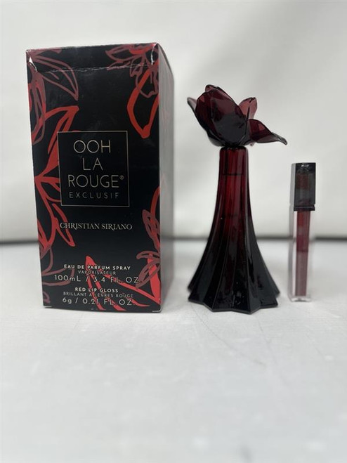 Ooh La Rouge Exclusif by Christian Siriano, 3.4oz EDP Spray women with Lip Gloss Outlet