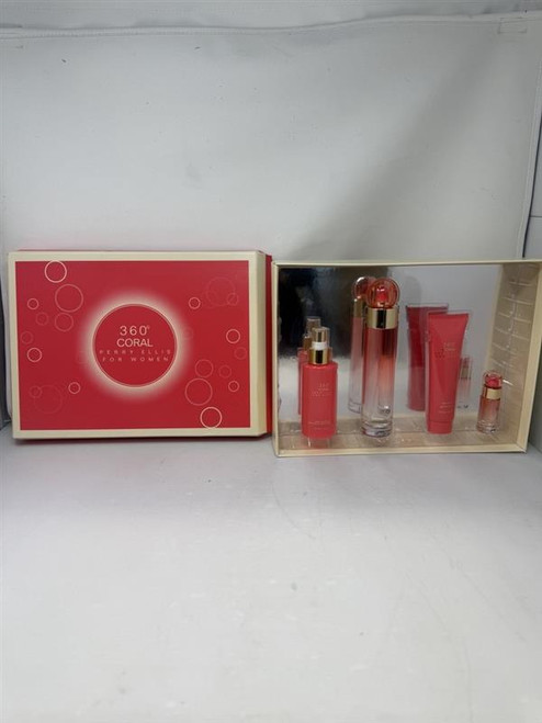 Perry Ellis 360 Coral by Perry Ellis 4 Piece Gift Set for Women Outlet