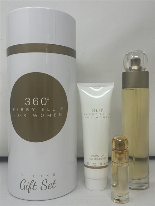 Perry Ellis 360 by Perry Ellis 3 Piece Gift Set for Women Outlet