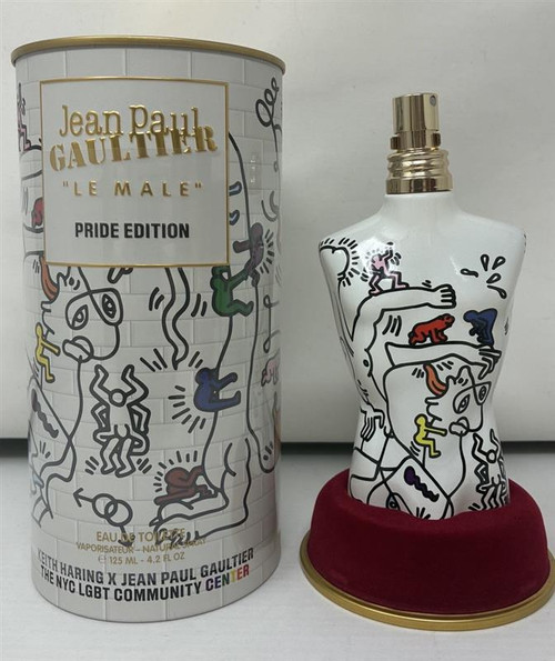 Jean Paul Gaultier Le Male by JPG 4.2 oz Eau de Toilette Spray for Men - Pride Edition x Keith Haring Outlet