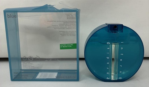 Inferno Paradiso Blue by Benetton 3.4 oz Eau De Toilette Spray for Men Outlet