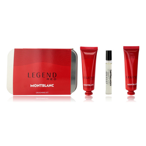 Mont Blanc Legend Red by Mont Blanc, 3 Piece Grooming Kit for Men