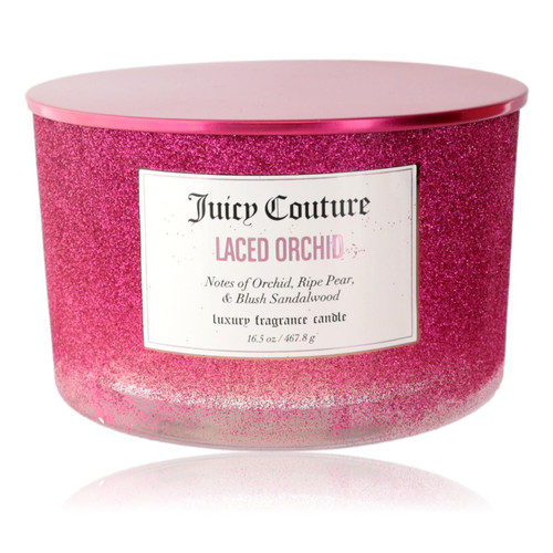 Juicy Couture 16.5 oz Soy Wax Blend 3 Wick Candle - Laced Orchid