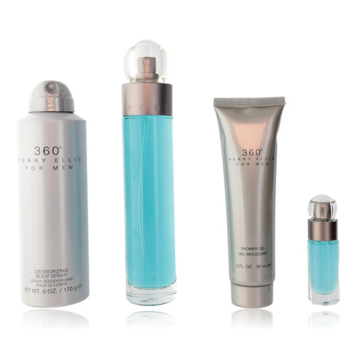 Perry Ellis 360 by Perry Ellis, 4 Piece Gift Set for Men 