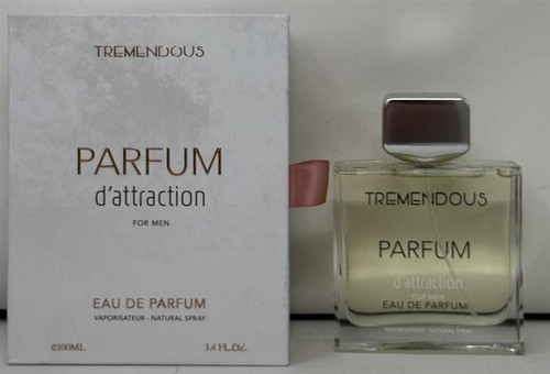 Parfum D'Attraction by Tremendous Parfums 3.4 oz Eau de Parfum Spray for Men Outlet