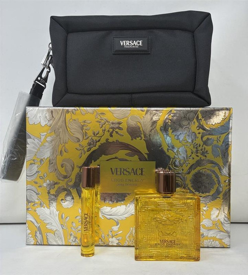Versace Eros Energy by Versace 3 Piece Gift Set for Men Outlet