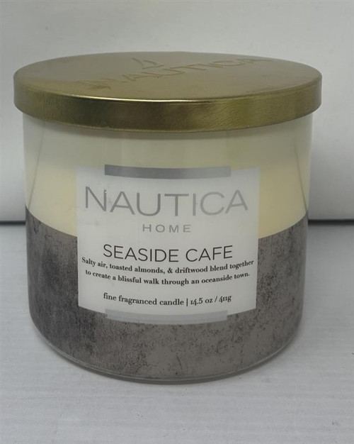 Nautica 14.5 oz Soy Wax Blend 3 Wick Candle - Seaside Cafe Outlet