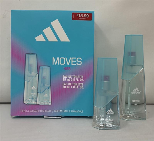 Adidas Moves by Adidas 2 Piece Gift Set for Women Outlet Z81