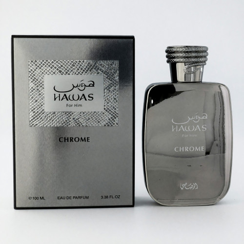 Hawas Chrome by Rasasi, 3,4, oz EDP Spray for Men 