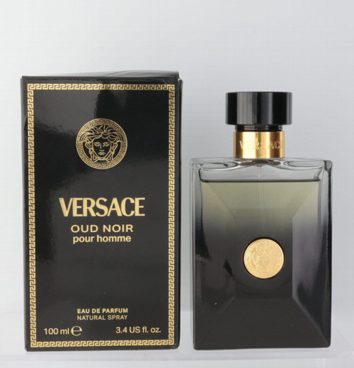 Versace Pour Homme Oud Noir by Versace, 3.4 oz Eau De Parfum Spray for Men Outlet