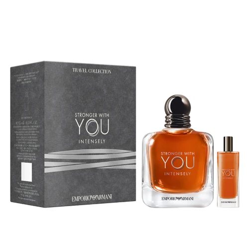 Armani Stronger with You Intensely by Giorgio Armani, 2 Piece Gift Set for Men