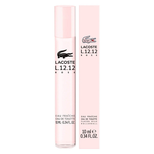 L.12.12 Rose Eau Fraiche by Lacoste, 0.33 oz Eau De Toilette Rollerball for Women
