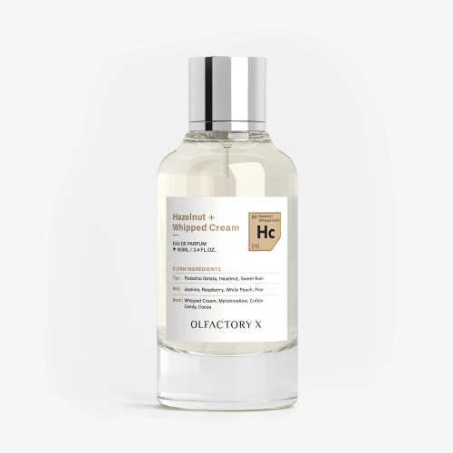 Hazelnut + Whipped Cream by Olfactory X, 3.4 oz Eau De Parfum Spray for Unisex