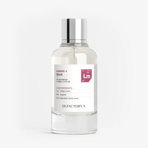 Lemon + Musk by Olfactory X, 3.4 oz Eau De Parfum Spray for Unisex