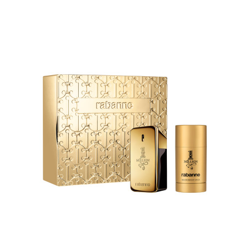 One Million by Paco Rabanne, 2 Piece Gift Set for Men with 2.3 oz Deodorant Stick