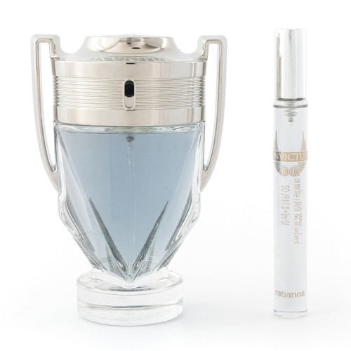 Invictus by Paco Rabanne, 2 Piece Gift Set for Men with Travel Spray 