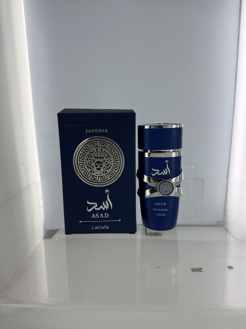 Asad Zanzibar by Lattafa, 3.4 oz Eau De Parfum Spray for Men Outlet