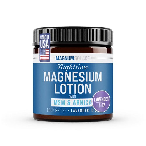 Nighttime Magnesium Lotion with MSM & Arnica, 5oz Lotion - Lavender