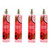 Coconut Hibiscus by Bodycology, 4 Pack 8 oz Fragrance Mist for Women