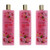 Pink Vanilla Wish, 3 Pack 16oz 2 in 1 Body Wash & Bubble Bath women