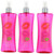 Pink Vanilla Kiss Fantasy , 3 Pack 8oz Fragrance Body Spray women