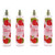Fresh Raspberries by Bodycology, 4 Pack 8 oz Fragrance Mist for Women
