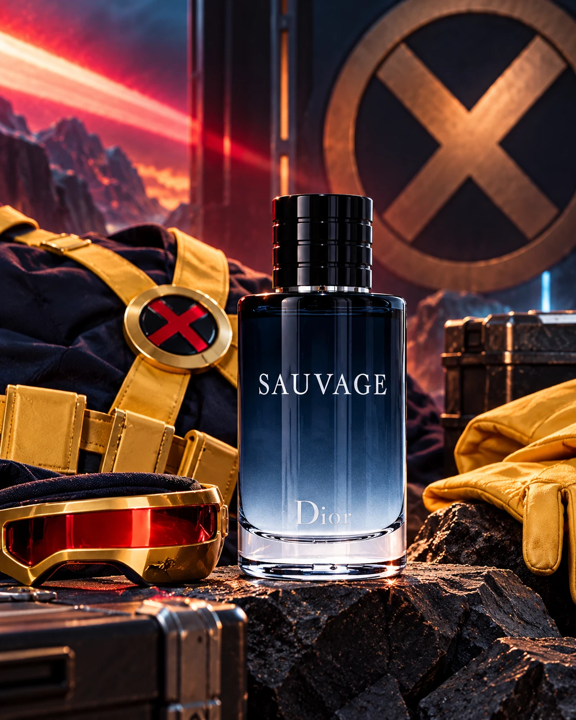 How to DIY a Cyclops Costume from X-Men, paired with Sauvage by Christian Dior