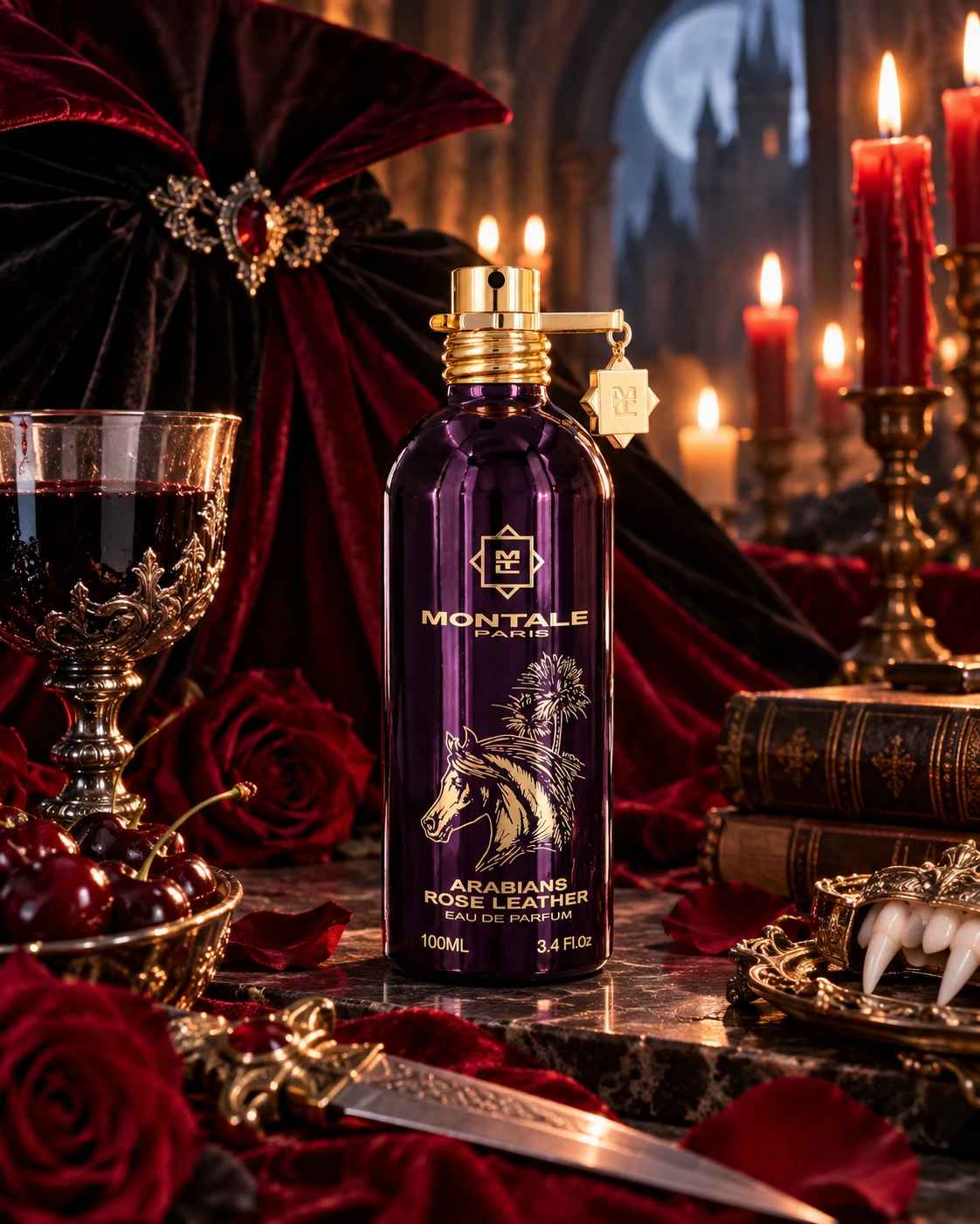 How to DIY a Vampire Costume, paired with Arabians Rose Leather by Montale