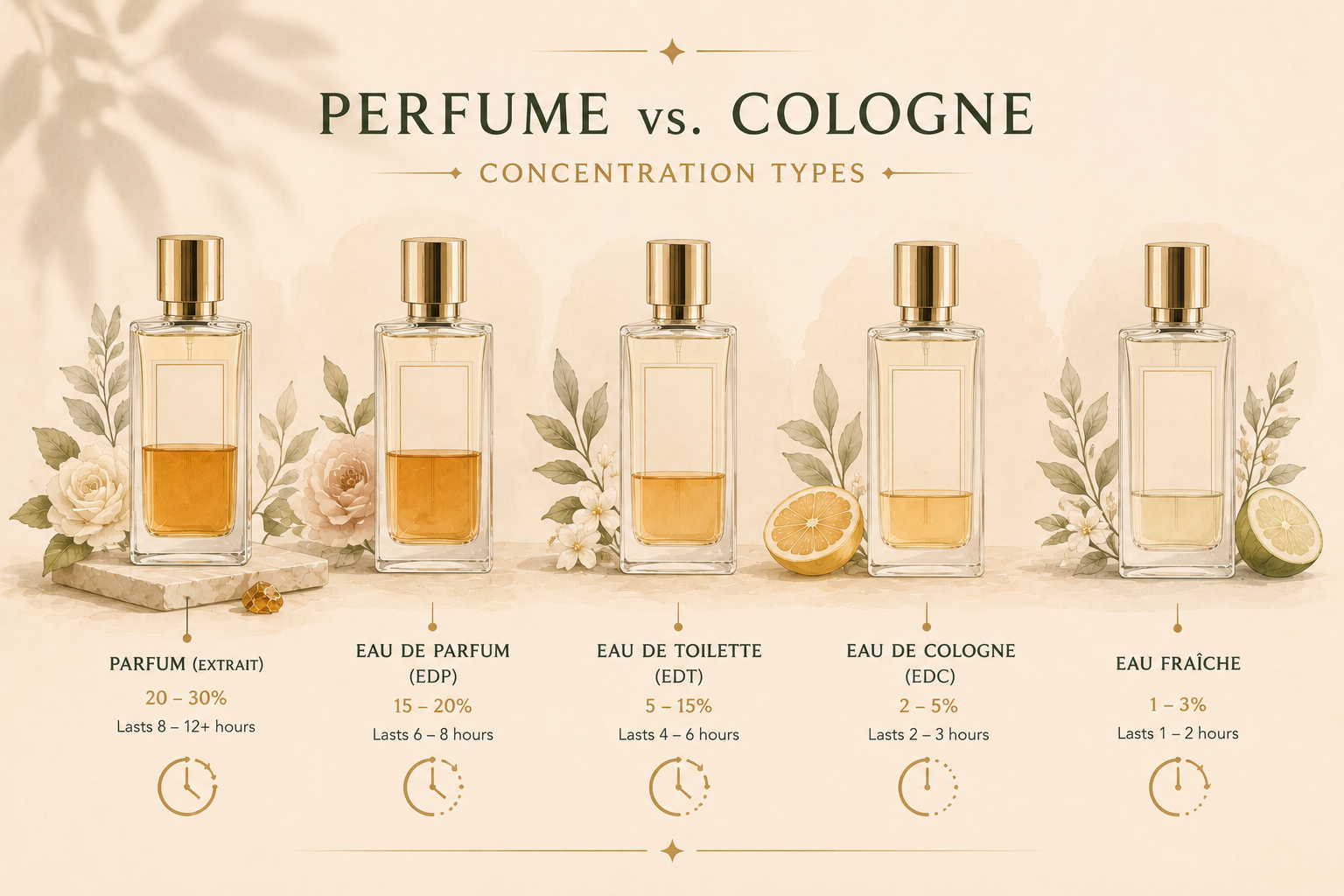 Perfume vs Cologne Concentration Types
