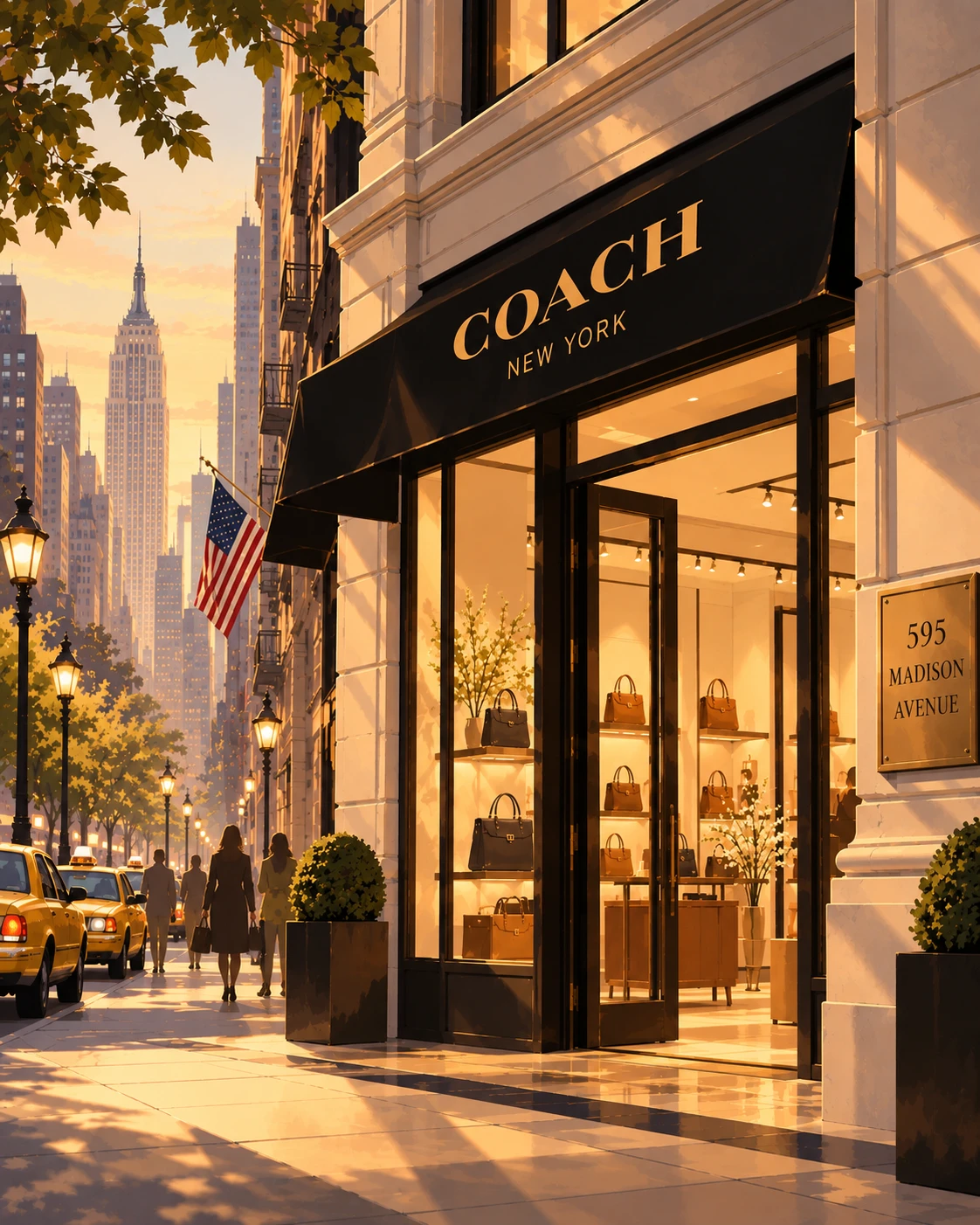 Coach transforms from a family-run leather business into an internationally recognized name, opening the doors to their Madison Avenue flagship store in 1981.