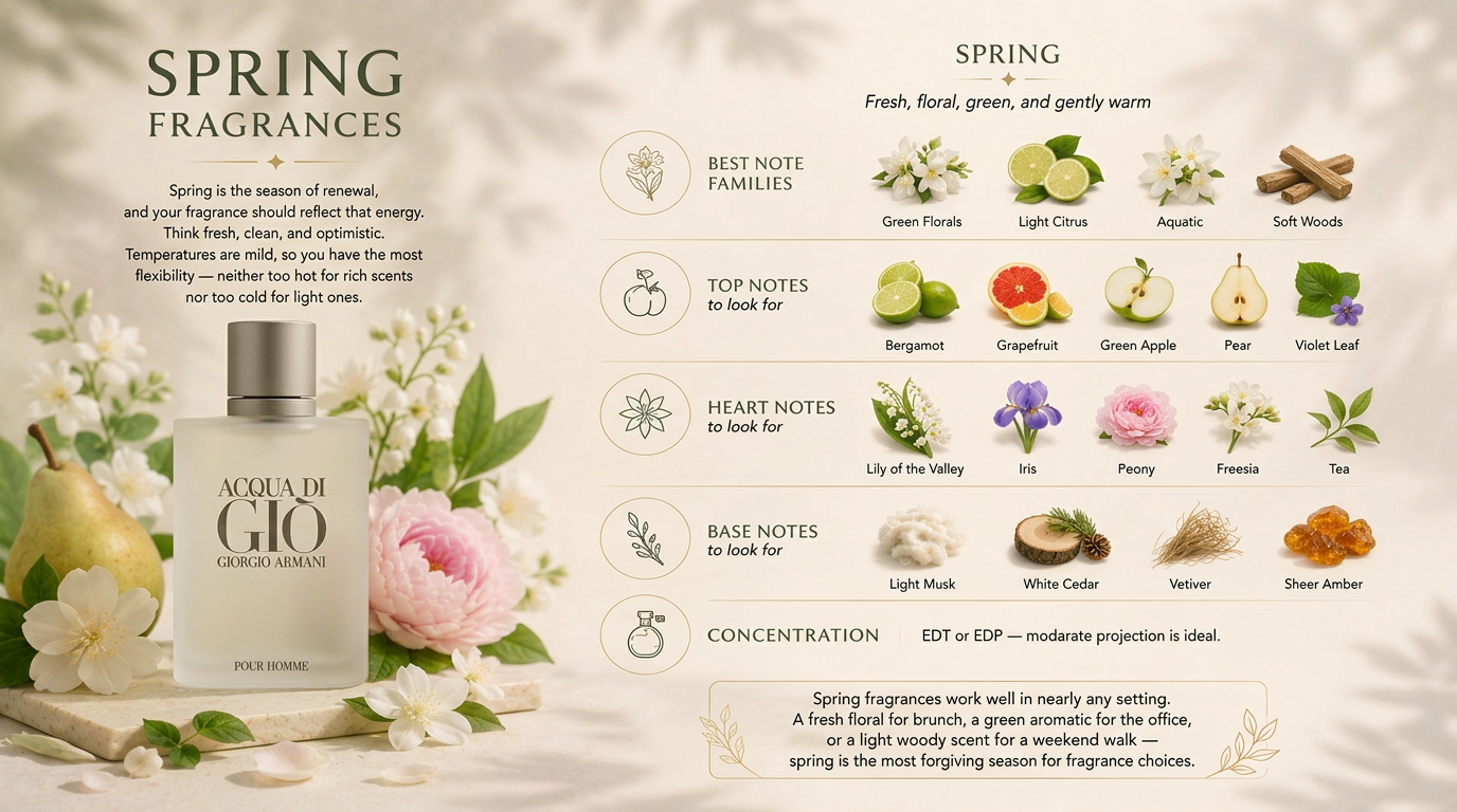 Spring fragrance guide
