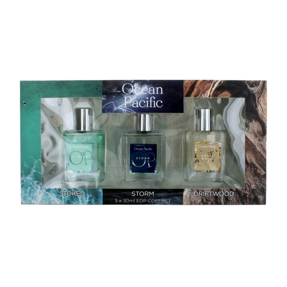 OP by Ocean Pacific, 3 Piece Fragrance Gift Collection for Men