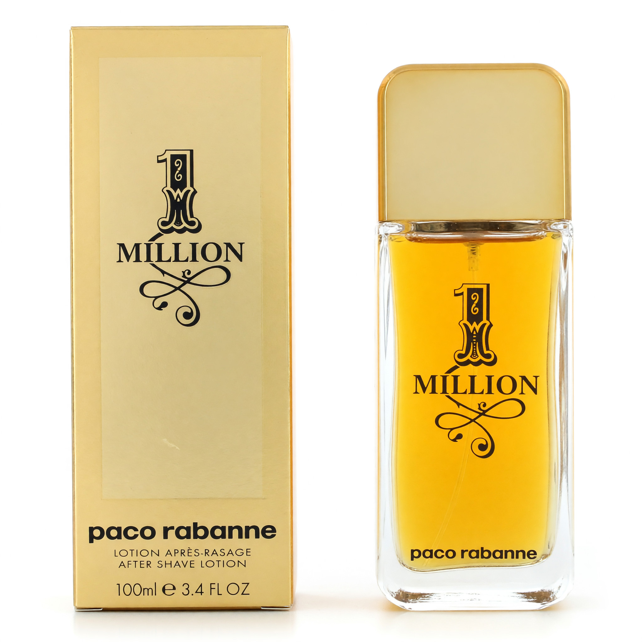 1 Million by Paco Rabanne, 3.4 oz Pure Parfum Spray for Men