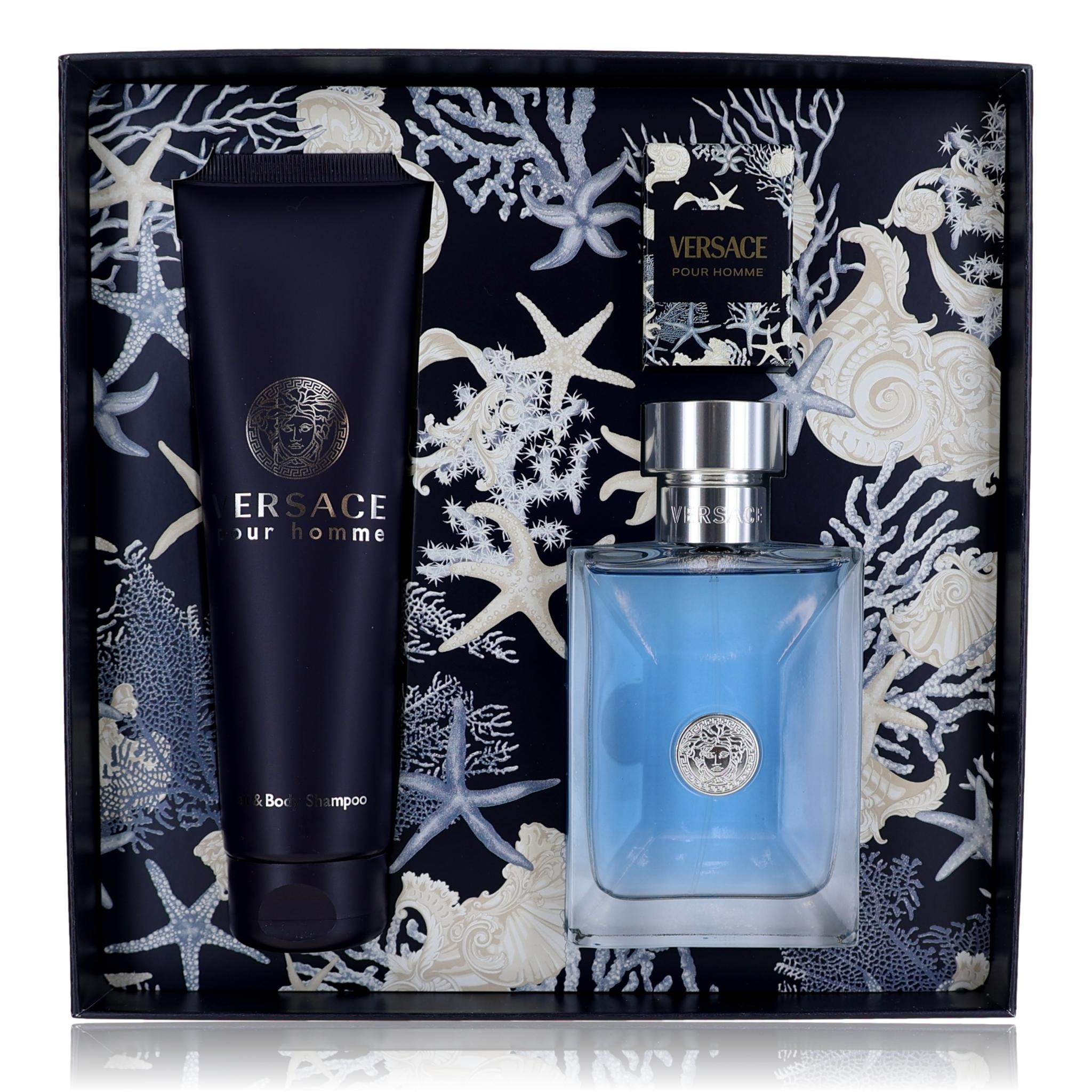 Versace Pour Homme by Versace, 3 Piece Gift Set for Men