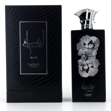 Ansaam Silver by Lattafa, 3.4 oz EDP Spray for Unisex