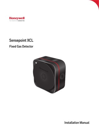 honeywell-sensepoint-xcl-fixed-gas-detector-installation-manual.jpeg。