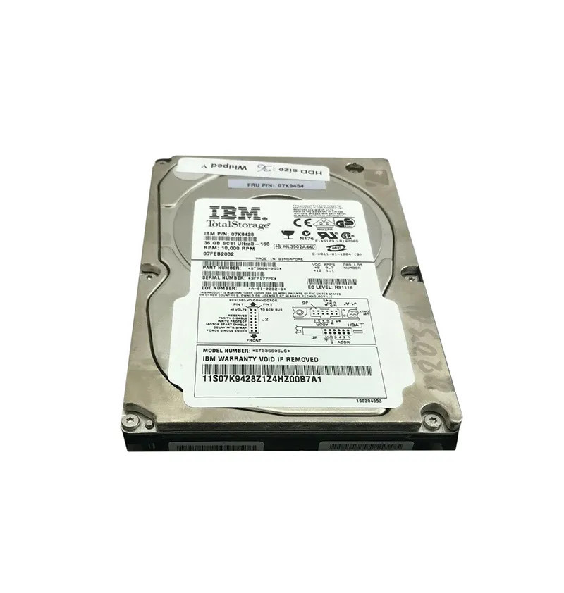 07K9428 - IBM 36.4GB 10000RPM Ultra160 SCSI 3.5" HDD
