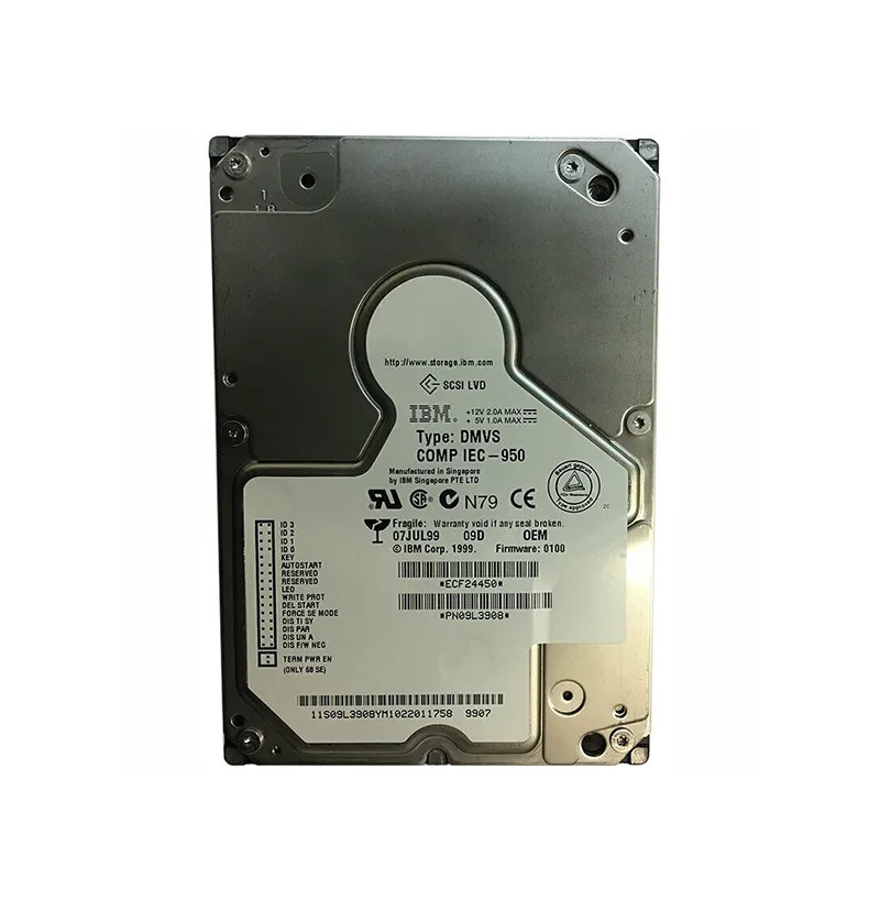 09L3908 - IBM 9.1GB 10000RPM Ultra2 SCSI 80-Pin 3.5" HDD