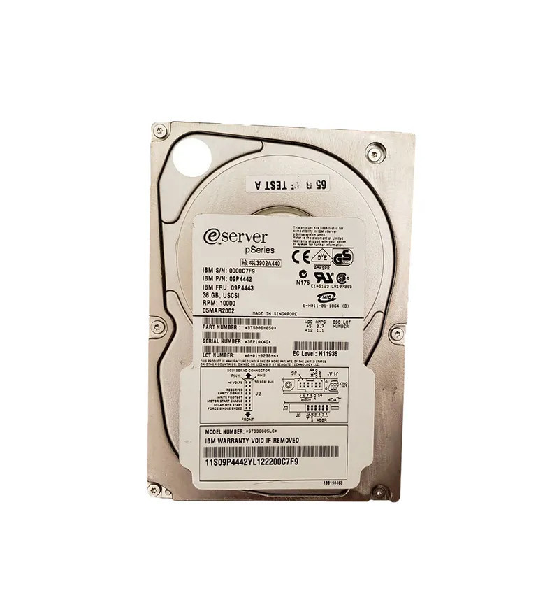 09P4442 - IBM 36.4GB 10000RPM Ultra160 SCSI 80-Pin 3.5" HDD