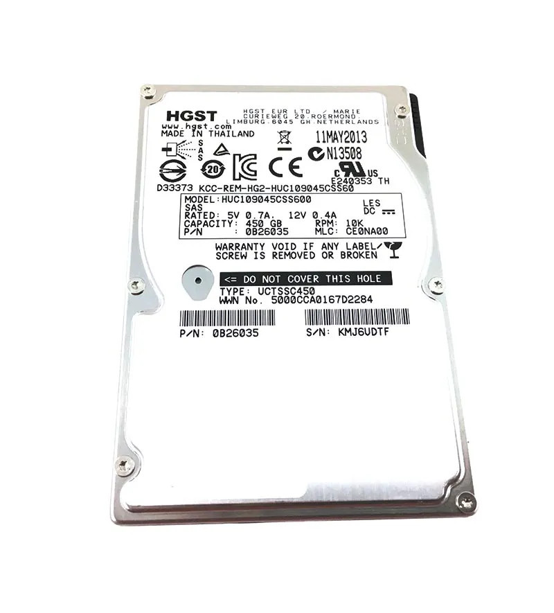 0B26035 - NETAPP 450GB 10000RPM SAS 6Gb/s 2.5" HDD