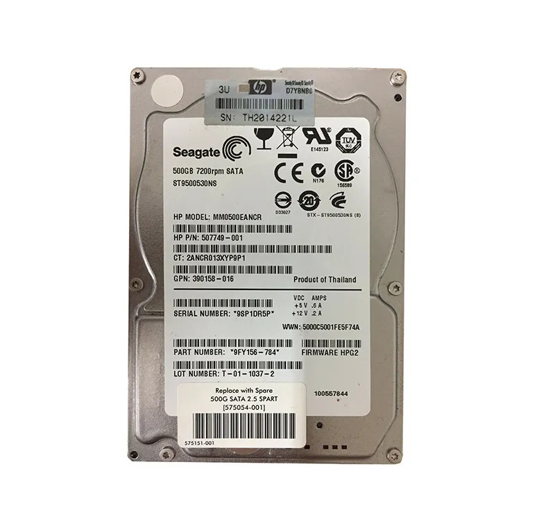 575054-001 - HP 500GB 7200RPM SATA 2.5" Hot-Swap HDD