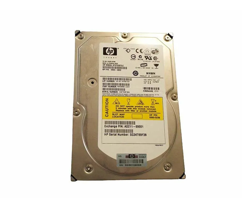5065-5236 - HP 72.8GB 15000RPM Ultra320 SCSI 3.5" HDD